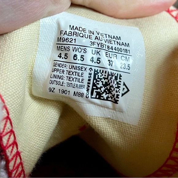 Converse Red High-Top Sneakers - Picture 3 of 3